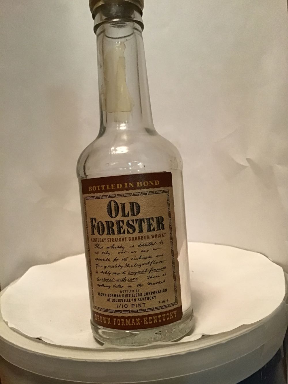 Old Forester - Brown Forman (1.10 FL OZ) alcohol collectible - Main Image 4