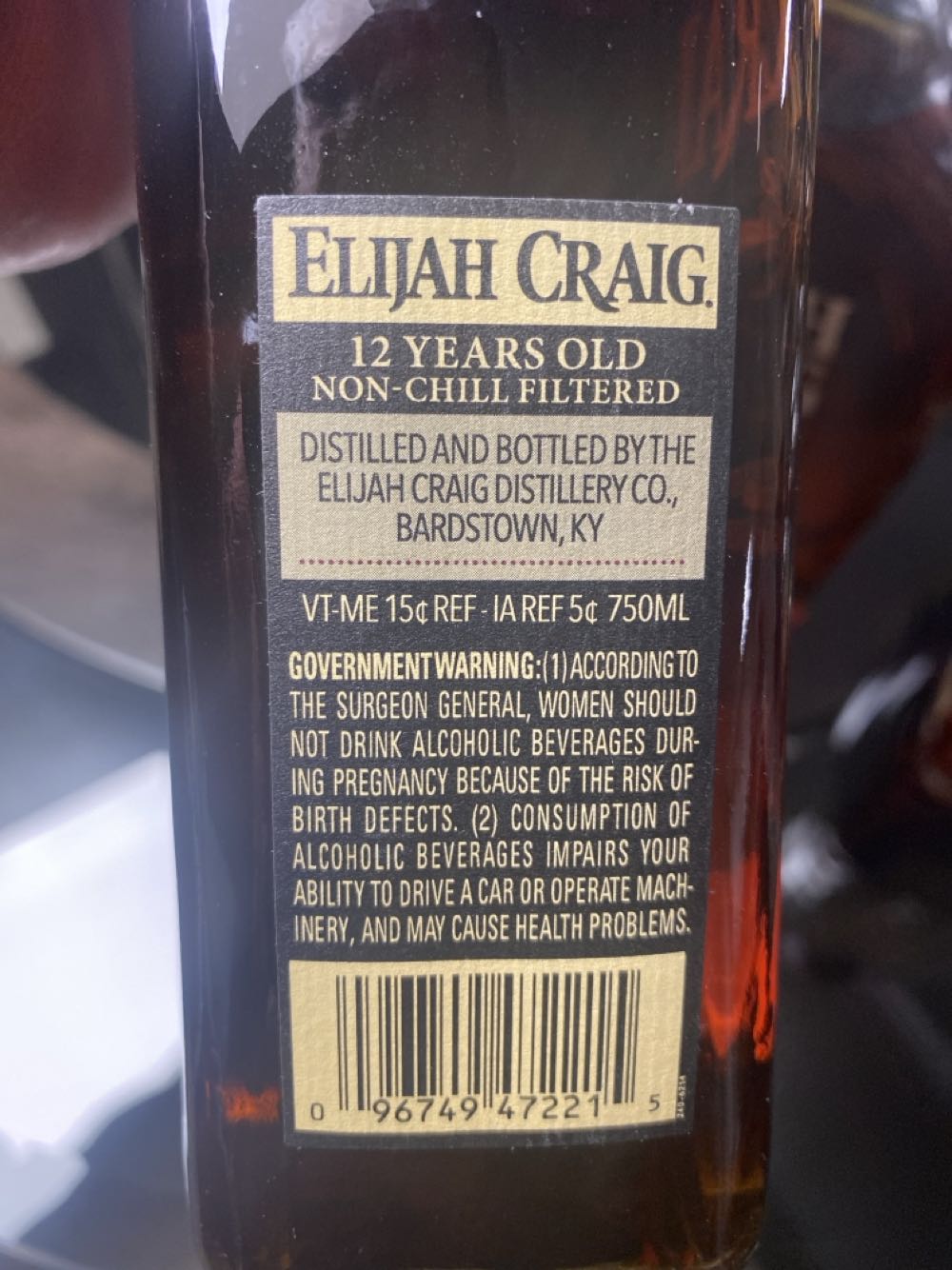 Elijah Craig Barrel Proof C922  alcohol collectible - Main Image 2