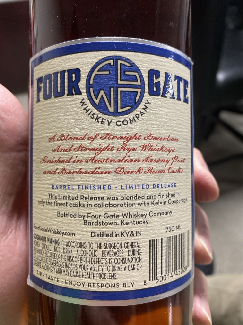 Four Gate The Kelvin Collaboration IIII - Four Gate Whiskey Company alcohol collectible - Main Image 2