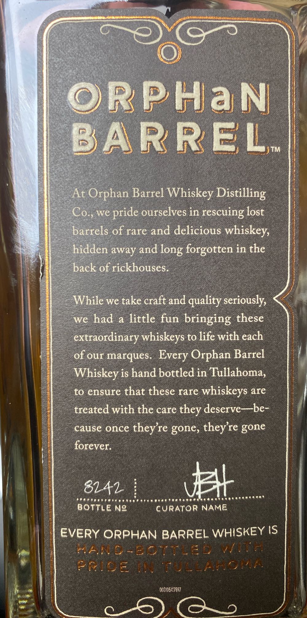 Gifted Horse American Whiskey - Orphan Barrell Whiskey Distilling Co. alcohol collectible - Main Image 2