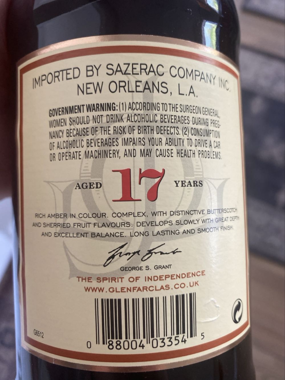 Glenfarclas Highland Single Malt Scotch Whisky 17  alcohol collectible - Main Image 2