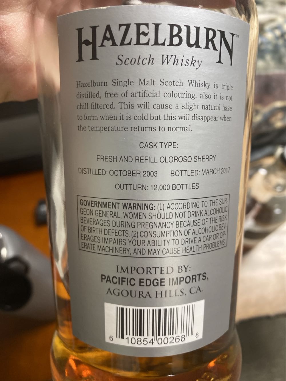 Hazelburn 13 Yr. Campbeltown Single Malt Whisky - Springbank Distillery alcohol collectible - Main Image 2