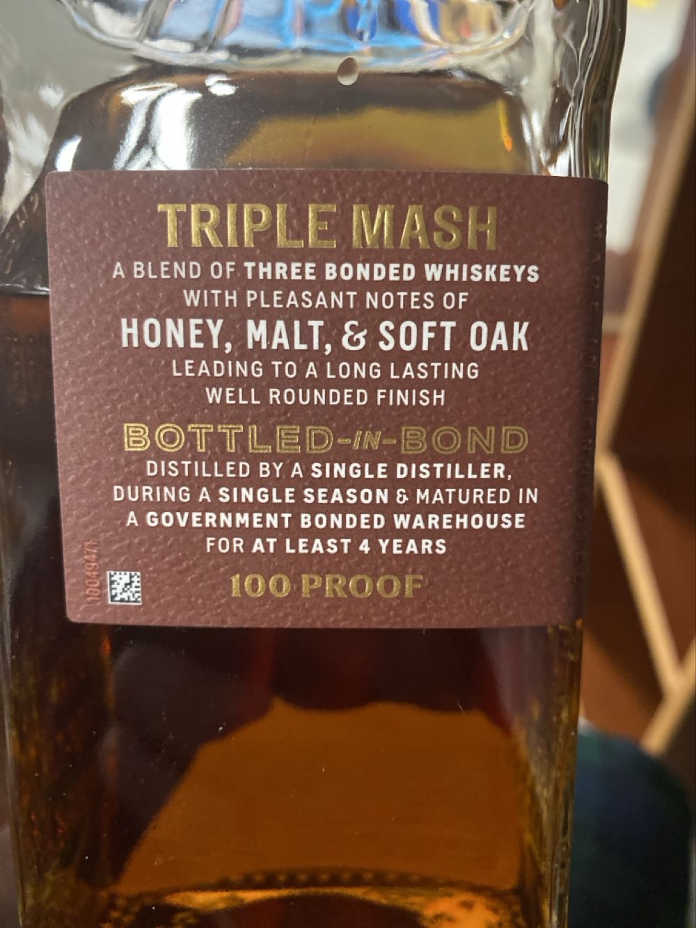 Jack Daniel’s Triple Mash Blended Straight Whiskey - Jack Daniel Distillery alcohol collectible - Main Image 2