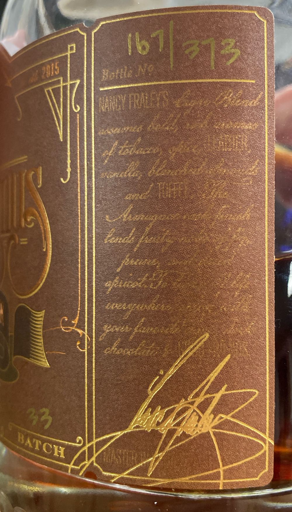 Joseph Magnus Cigar Blend Bourbon Batch 33 - Jos. A. Magnus & Co alcohol collectible - Main Image 3