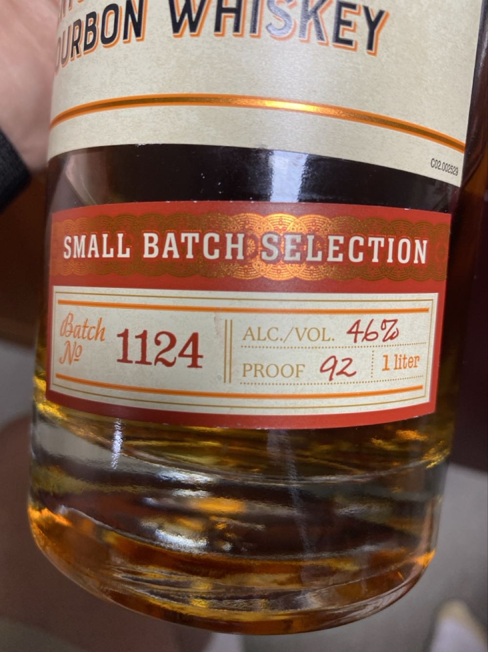 X-Kirkland Signature Small Batch - Barton 1792 Distillery (1 L) alcohol collectible - Main Image 3