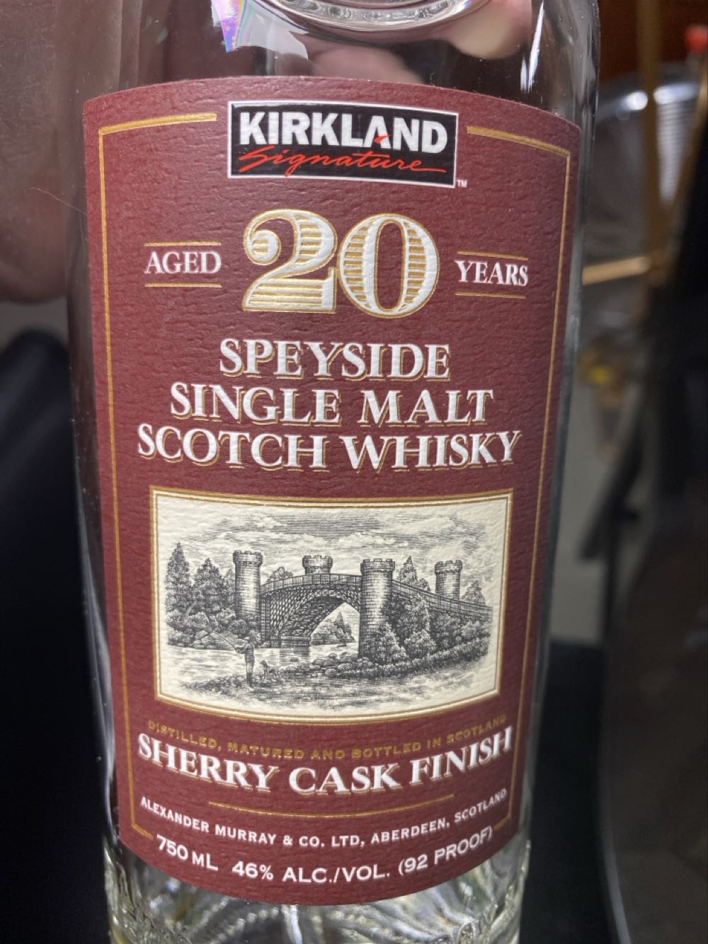 X-Kirkland Speyside Single Malt 20 Yr Scotch Whisky alcohol collectible - Main Image 1