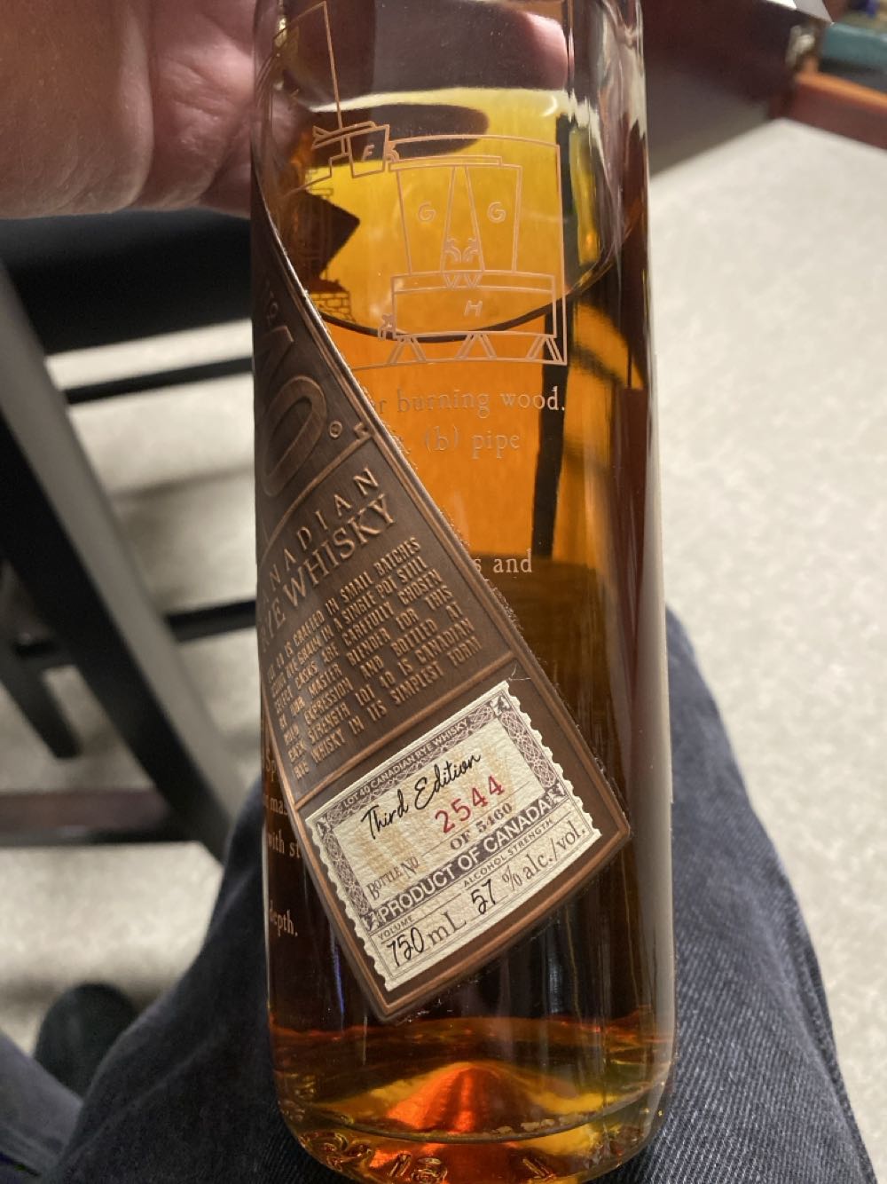 Lot 40 Cask Strength Canadian Rye Whiskey  alcohol collectible - Main Image 2