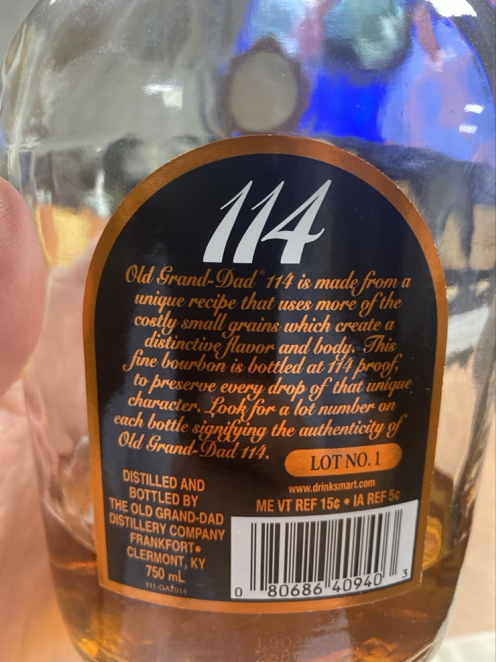 Old Grand-Dad 114  alcohol collectible - Main Image 2