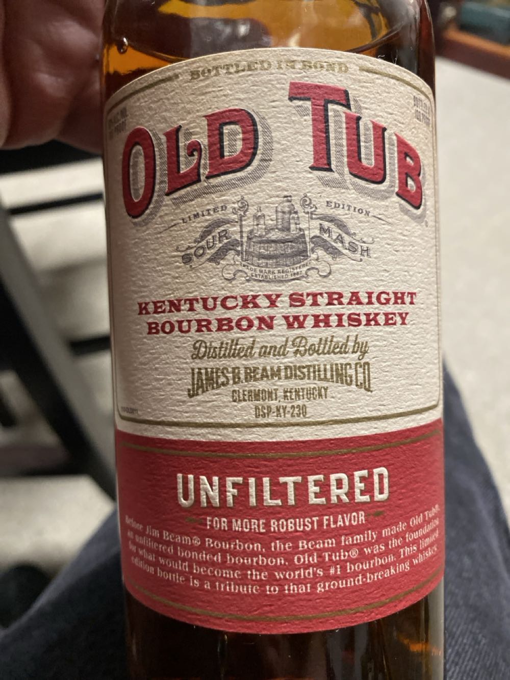 Old Tub Bottled In Bond - James B. Beam Distilling Co. alcohol collectible - Main Image 2