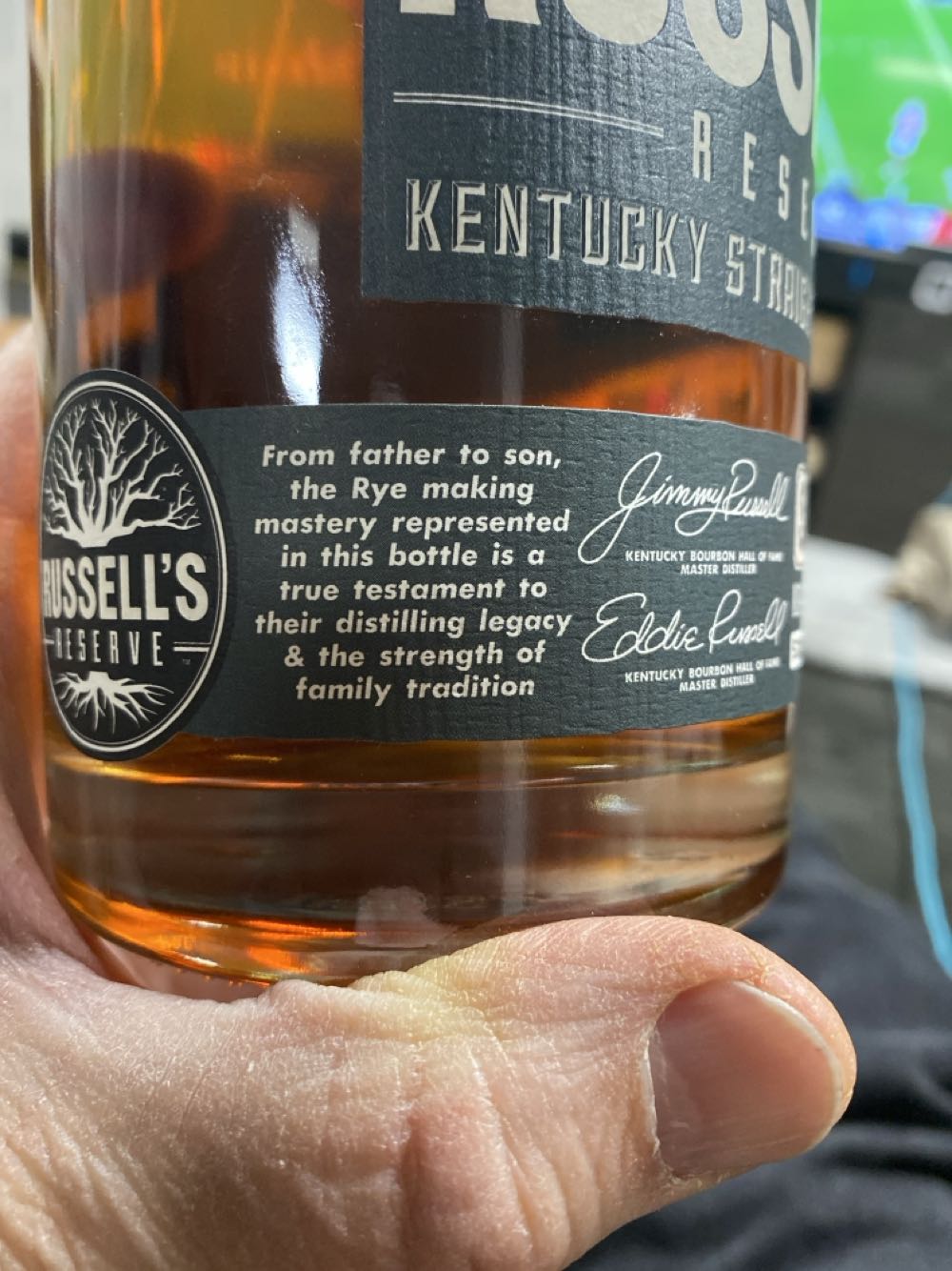 Russell’s Reserve Kentucky Straight Rye Whiskey Single Barrel - Wild Turkey Distilling Co. alcohol collectible - Main Image 3