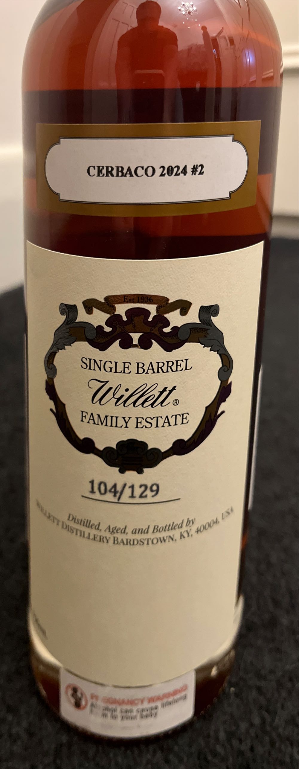 willett straight kentucky bourbon 12 years - Willett Distillery (700 mL) alcohol collectible - Main Image 3