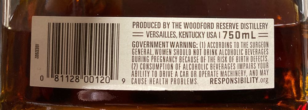 Woodford Reserve Barrel Finish Select Double Oaked - Woodford Reserve Distillery alcohol collectible - Main Image 2