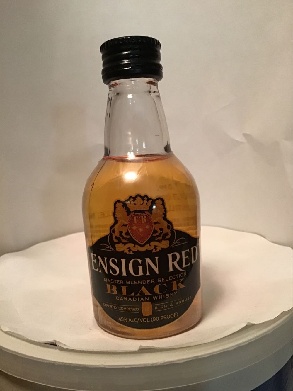 Ensign Red & Black - K.D. Distilling Co. (50 mL) alcohol collectible - Main Image 3