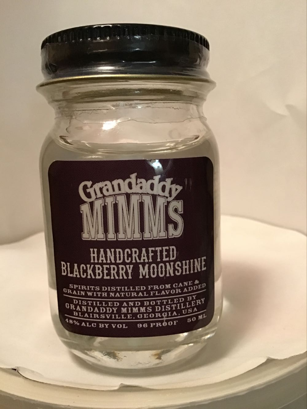 Grandaddy MIMMS Wild Cherry Cobbler & Blackberry - Grandaddy Mimms Distilling Co. (50 mL) alcohol collectible - Main Image 2