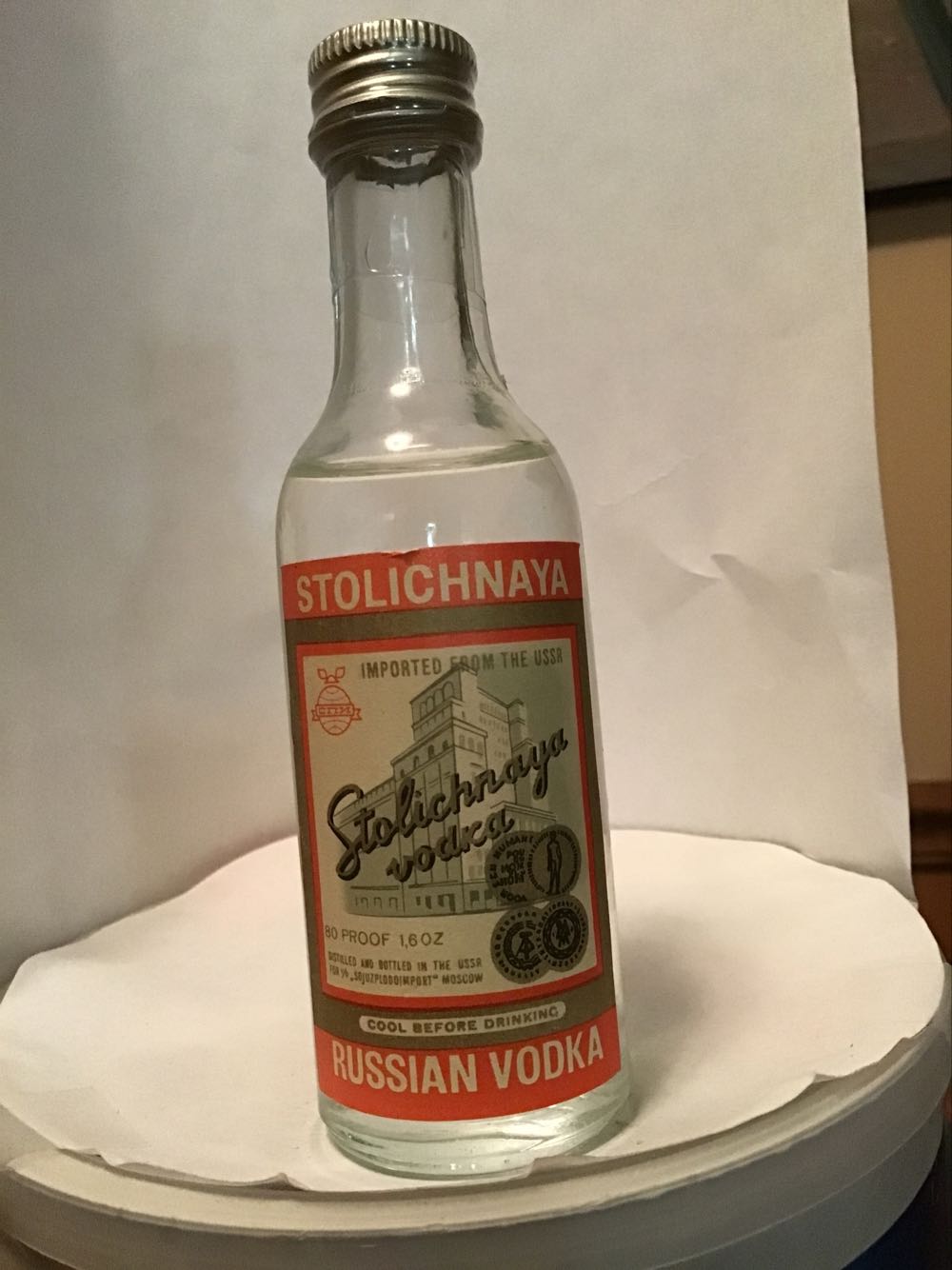 Stolichnaya & Pertsovka - Amber Latvijas balzams (50 mL) alcohol collectible - Main Image 3
