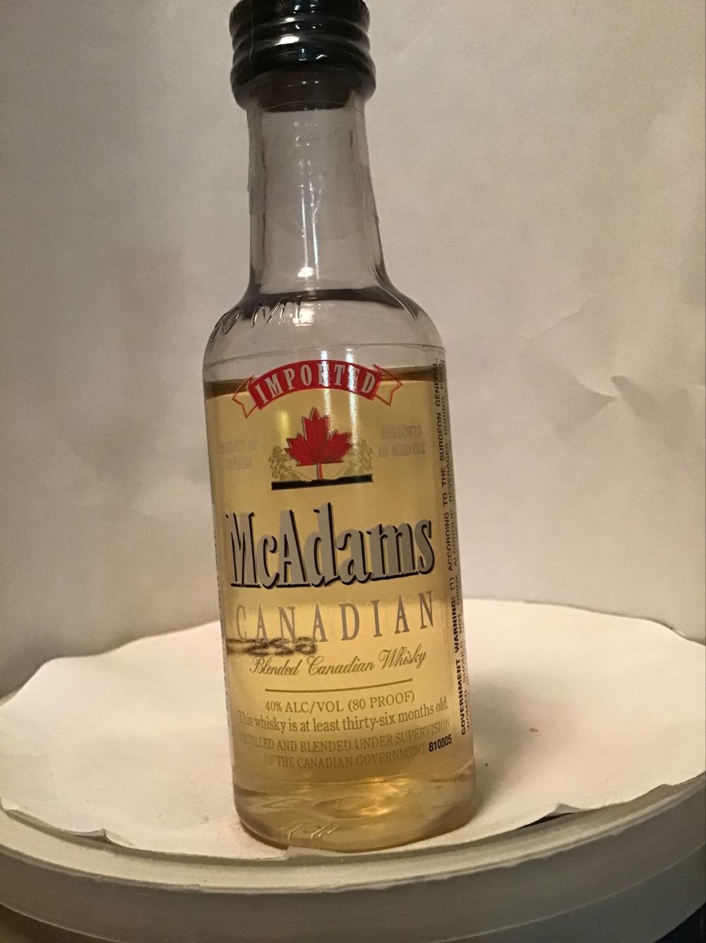 McAdams - Prestige Beverage Group (50 mL) alcohol collectible - Main Image 2