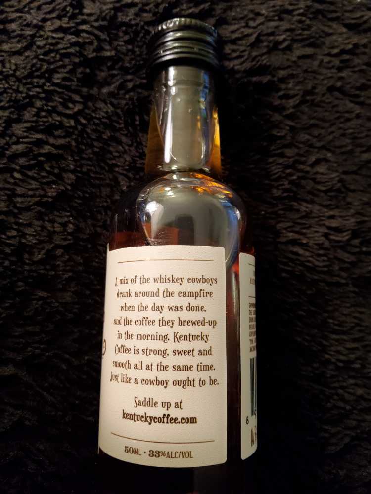 Kentucky Coffee - Kentucky Coffee Whiskey Company (50 mL) alcohol collectible [Barcode 891278003134] - Main Image 2