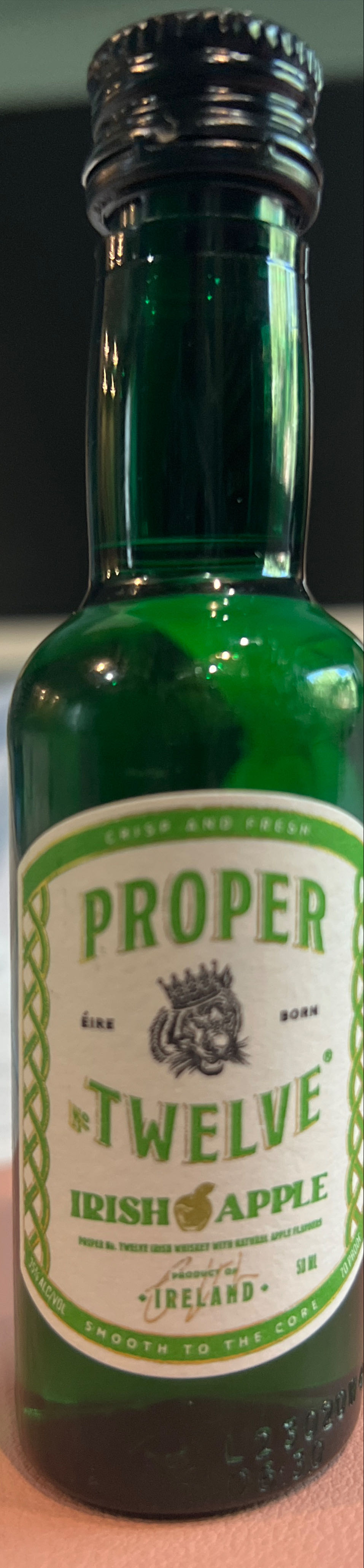 Proper Twelve Irish Apple - Eire Born Spirits (50 mL) alcohol collectible [Barcode 818844024980] - Main Image 2