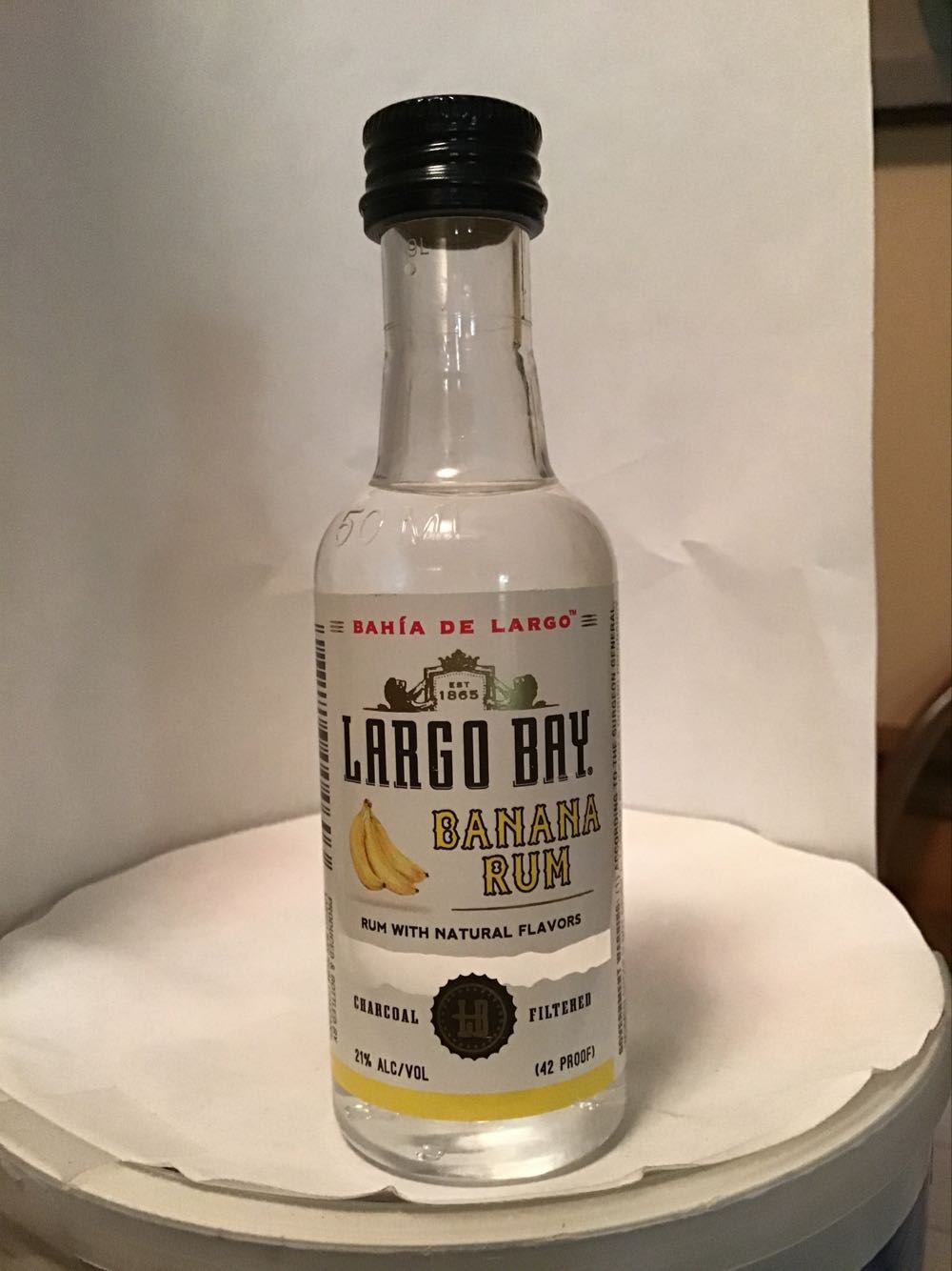 Largo Bay Spiced & Banana & Black Cherry  & Coffee - Largo Bay Rum Co. (50 mL) alcohol collectible - Main Image 2