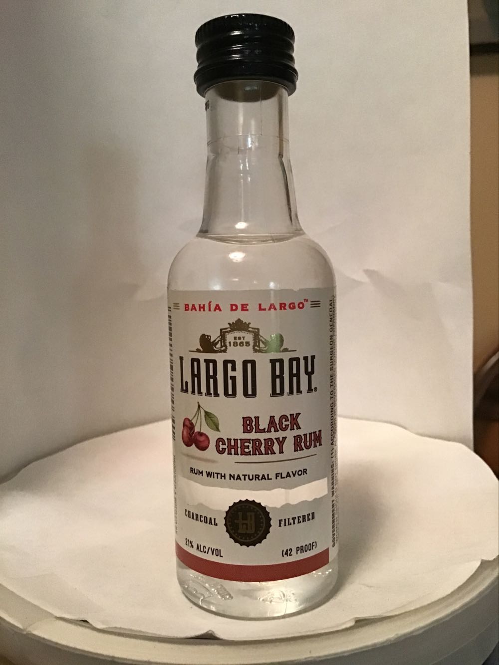 Largo Bay Spiced & Banana & Black Cherry  & Coffee - Largo Bay Rum Co. (50 mL) alcohol collectible - Main Image 3