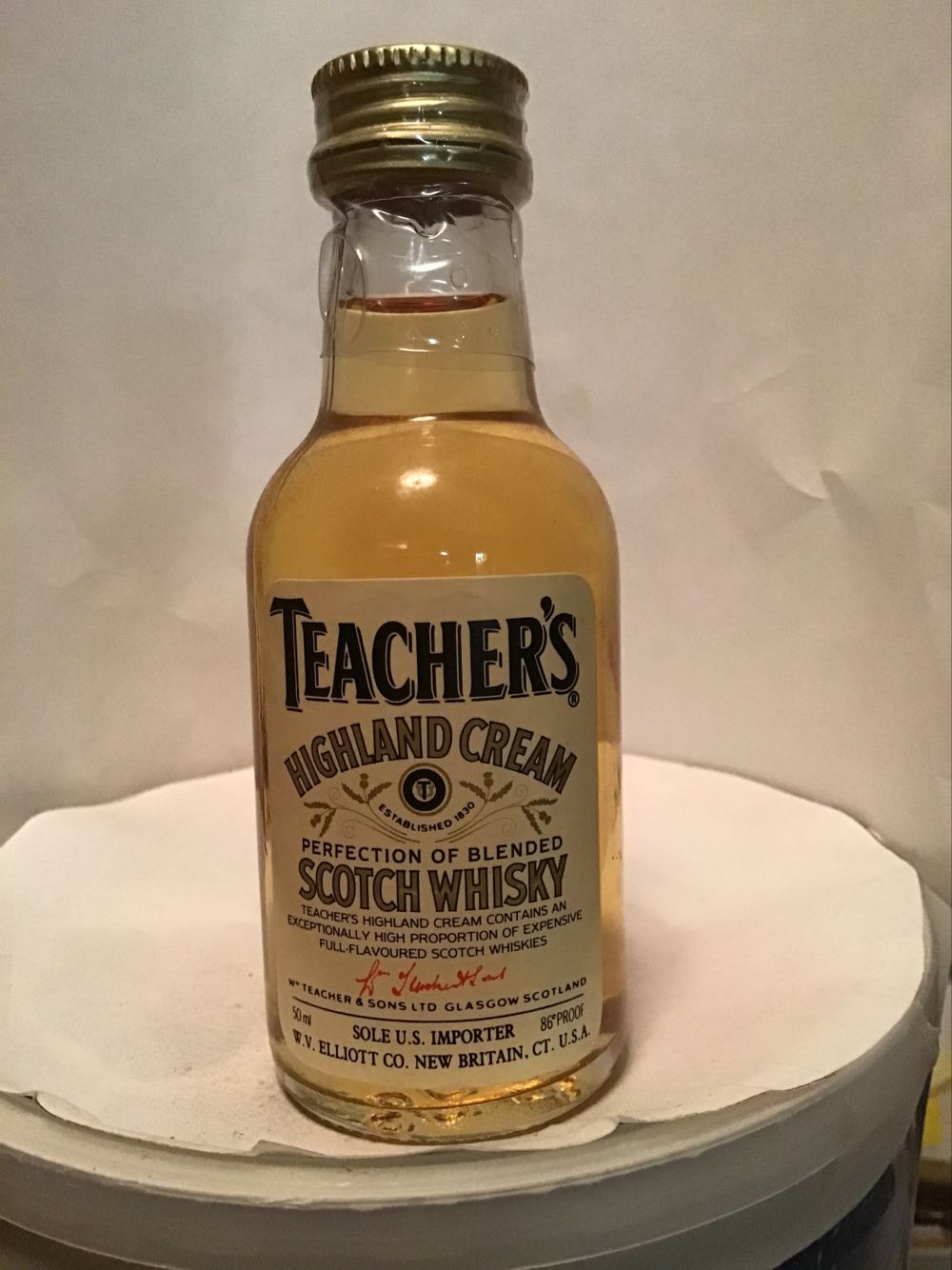 Teacher’s & Highland Cream - Wm. Teacher & Sons (1.10 FL OZ) alcohol collectible - Main Image 2