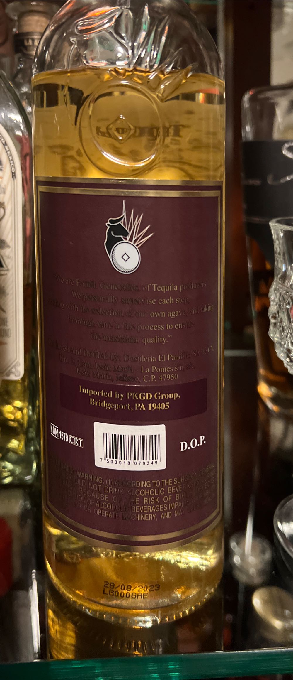 Añejo 6 Barrels Edition G4 Tequila Anejo - Destieria EL Pandilo SA (750 mL) alcohol collectible [Barcode 7503018079349] - Main Image 2