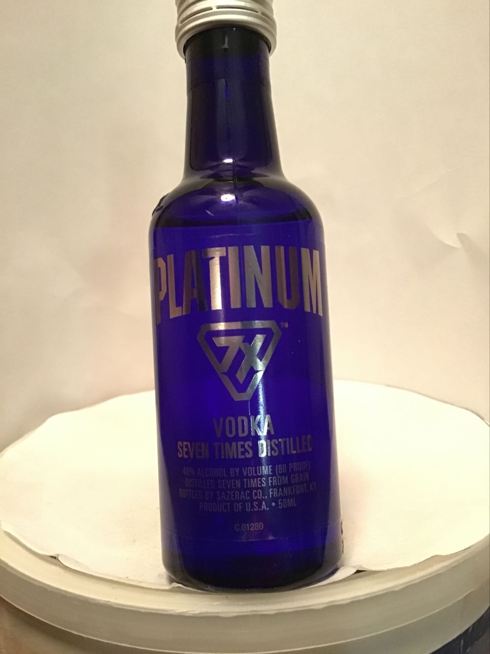 Platinum 7x - Sazerac Co (50 mL) alcohol collectible - Main Image 2