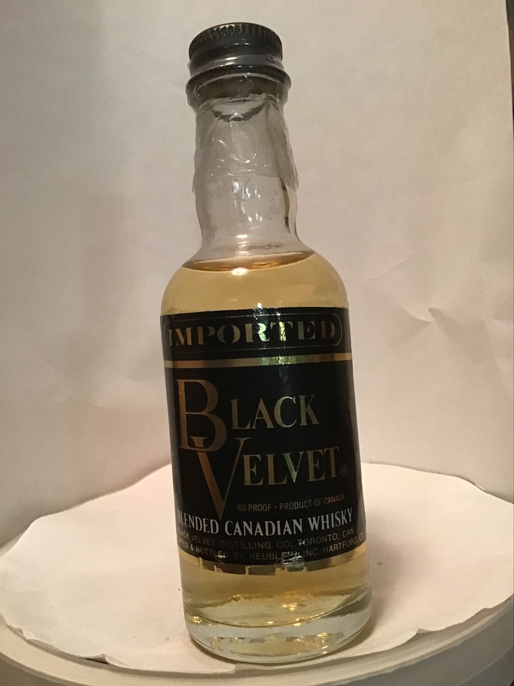 Black Velvet & Cinnamon Rush & Toasted Carmel - Heublein (1.10 FL OZ) alcohol collectible - Main Image 2