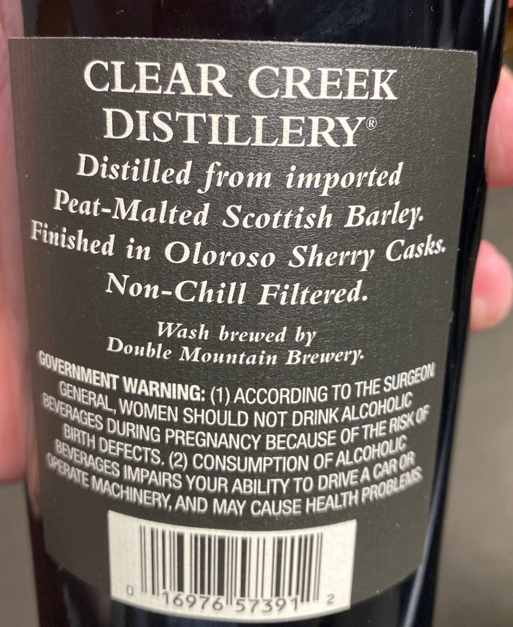 McCarthy’s Oregon Single Malt Whiskey - Clear Creek Distillery alcohol collectible [Barcode 016976573912] - Main Image 2