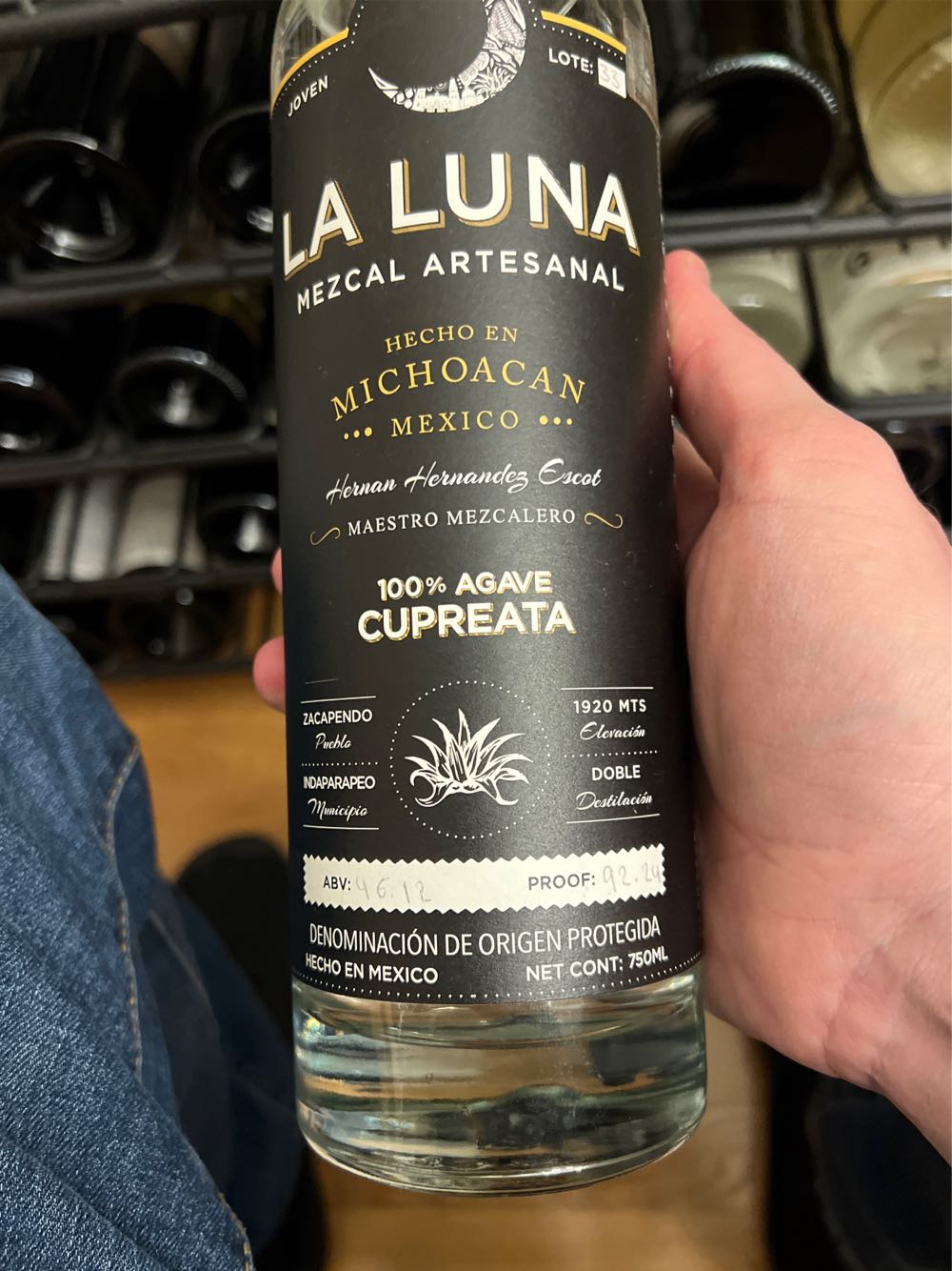 La Luna Cupreata Mezcal Cupreata Ensamble 750ml Artesanal  alcohol collectible [Barcode 040232290688] - Main Image 1