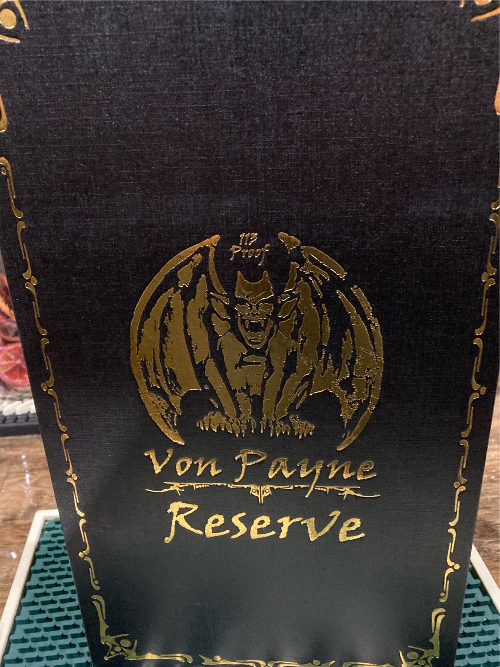 Von Payne Reserve Cask Strength - Von Payne Spirits (750 mL) alcohol collectible [Barcode 850025126038] - Main Image 2