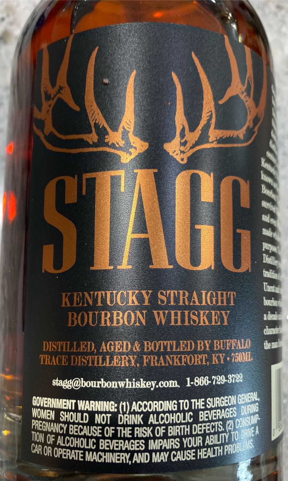 Stagg Batch 23C - Buffalo Trace Distillery (750 mL) alcohol collectible [Barcode 088004018580] - Main Image 2