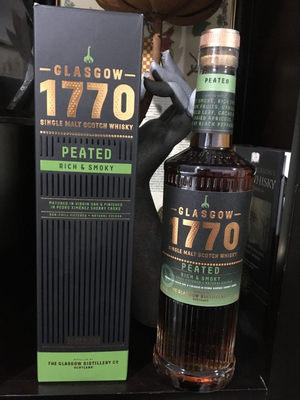 Glasgow 1770 Peated Single Malt Scotch Whisky 46% Rich & Smoky - The Glasgow Distillery Co (700 mL) alcohol collectible [Barcode 5060411501218] - Main Image 2