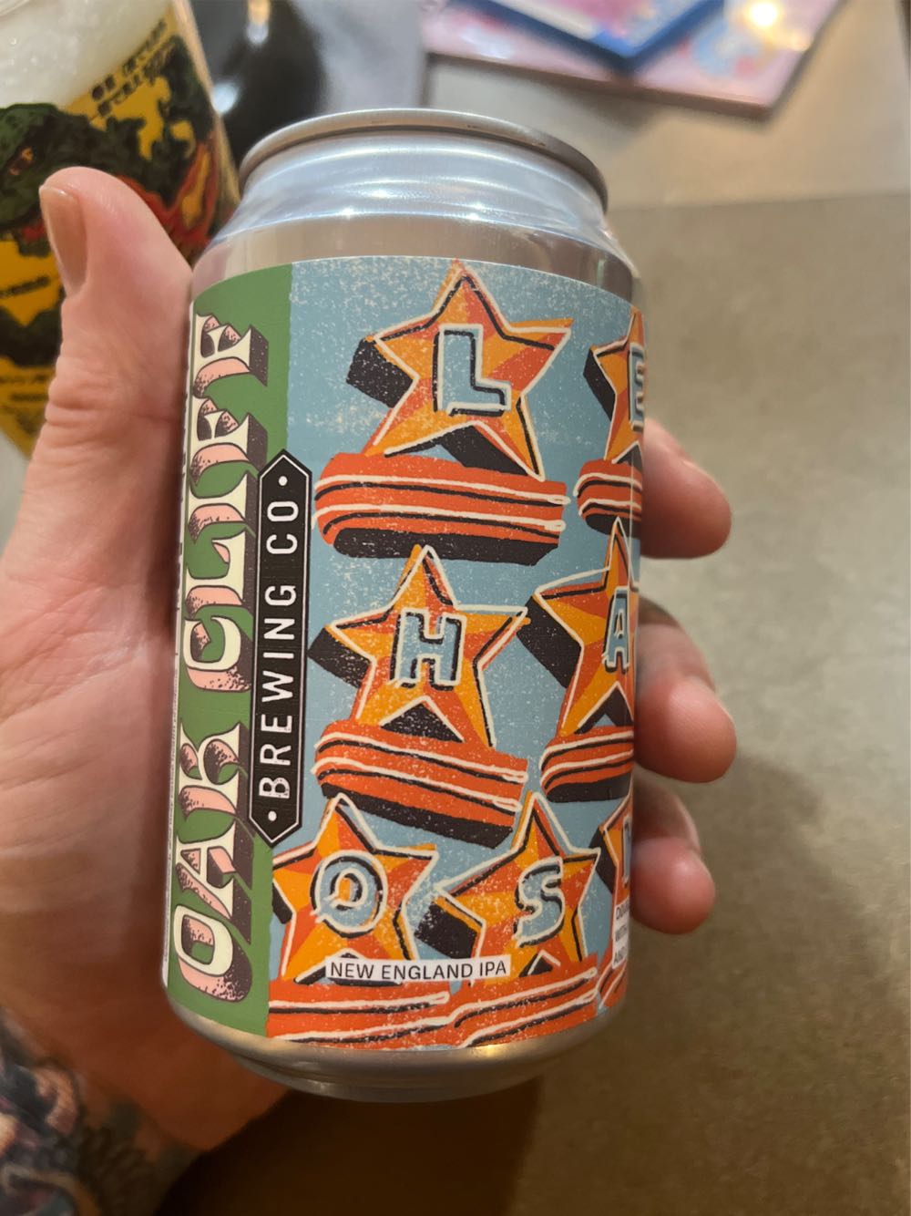 Oak Cliff Lee Hazy Oswald IPA - Oak Cliff Brewing Co (12 FL OZ) alcohol collectible [Barcode 850032780049] - Main Image 2