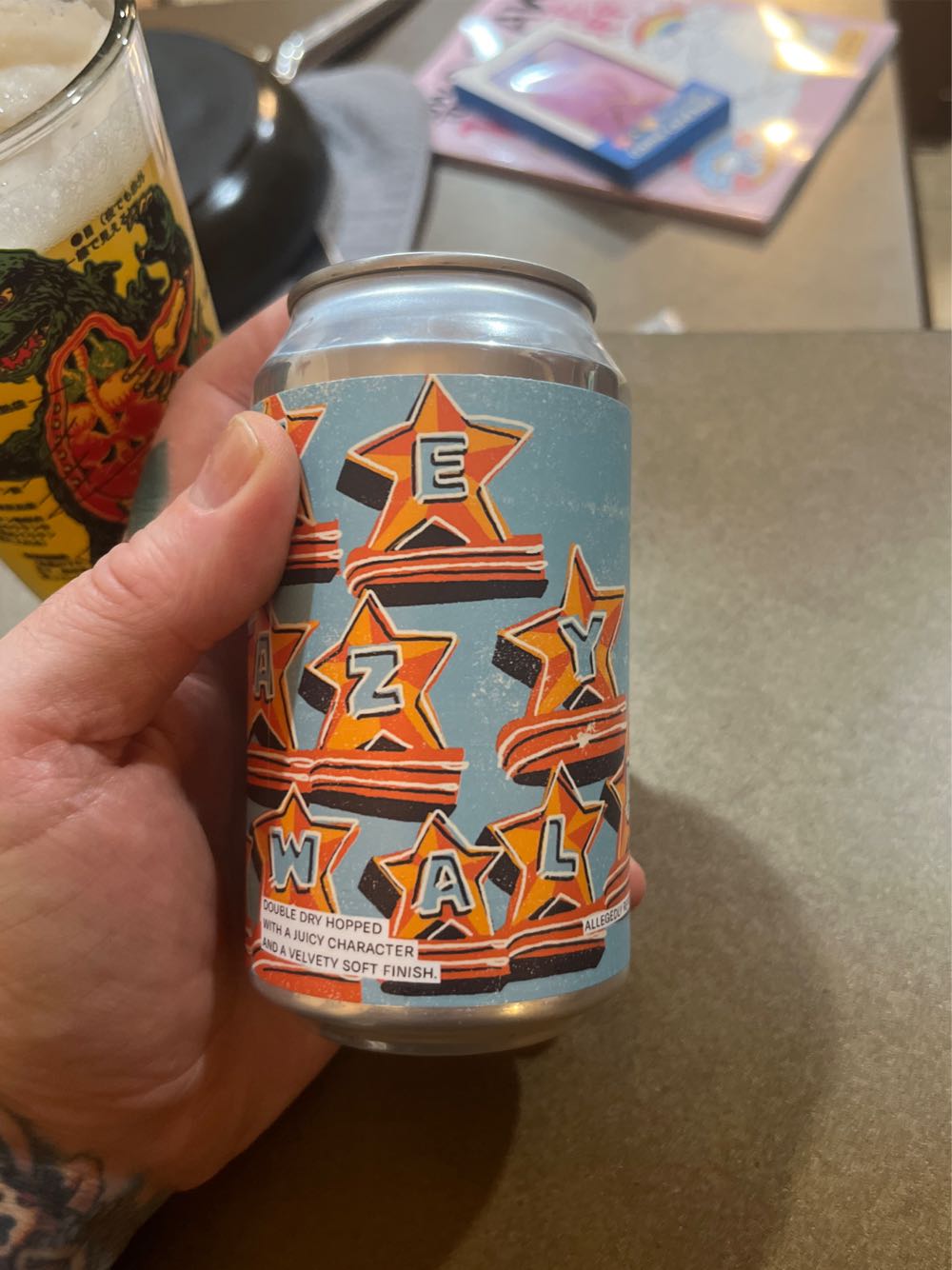 Oak Cliff Lee Hazy Oswald IPA - Oak Cliff Brewing Co (12 FL OZ) alcohol collectible [Barcode 850032780049] - Main Image 3