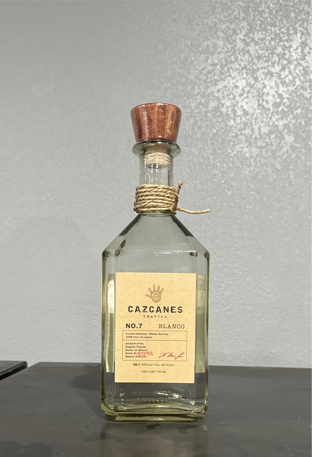 Cazcanes No. 7 Blanco Tequila 750ml No.7 750ml No 80 Proof 750 Ml Liquor - Tequilera Tap,S.DEHlD (750 mL) alcohol collectible [Barcode 7500462805401] - Main Image 4