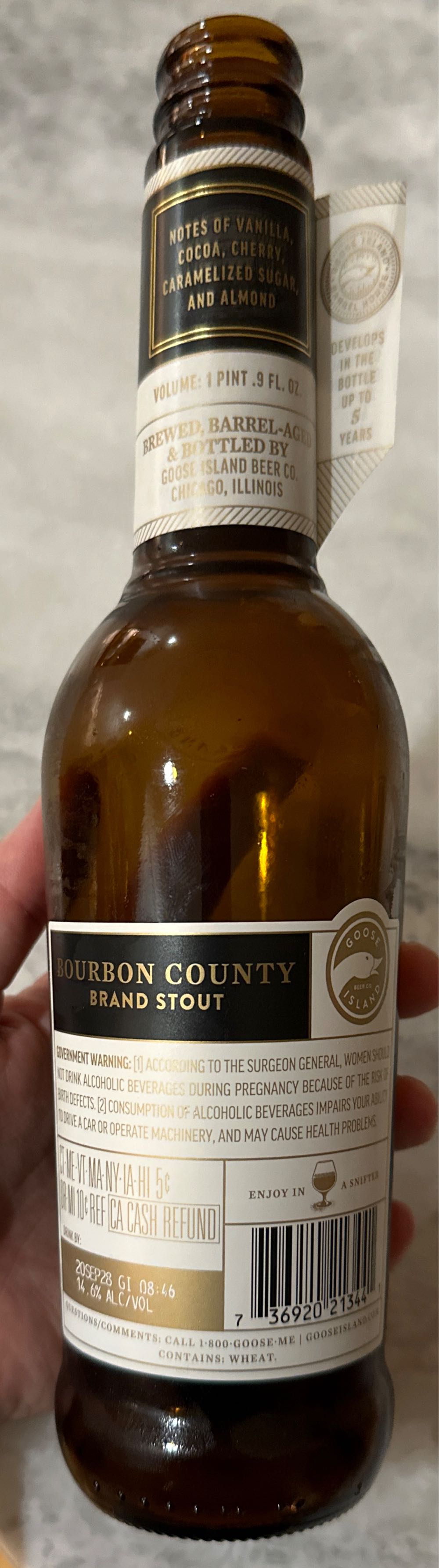 Bourbon County Stout 2019 - Goose Island Beer Co. alcohol collectible - Main Image 2