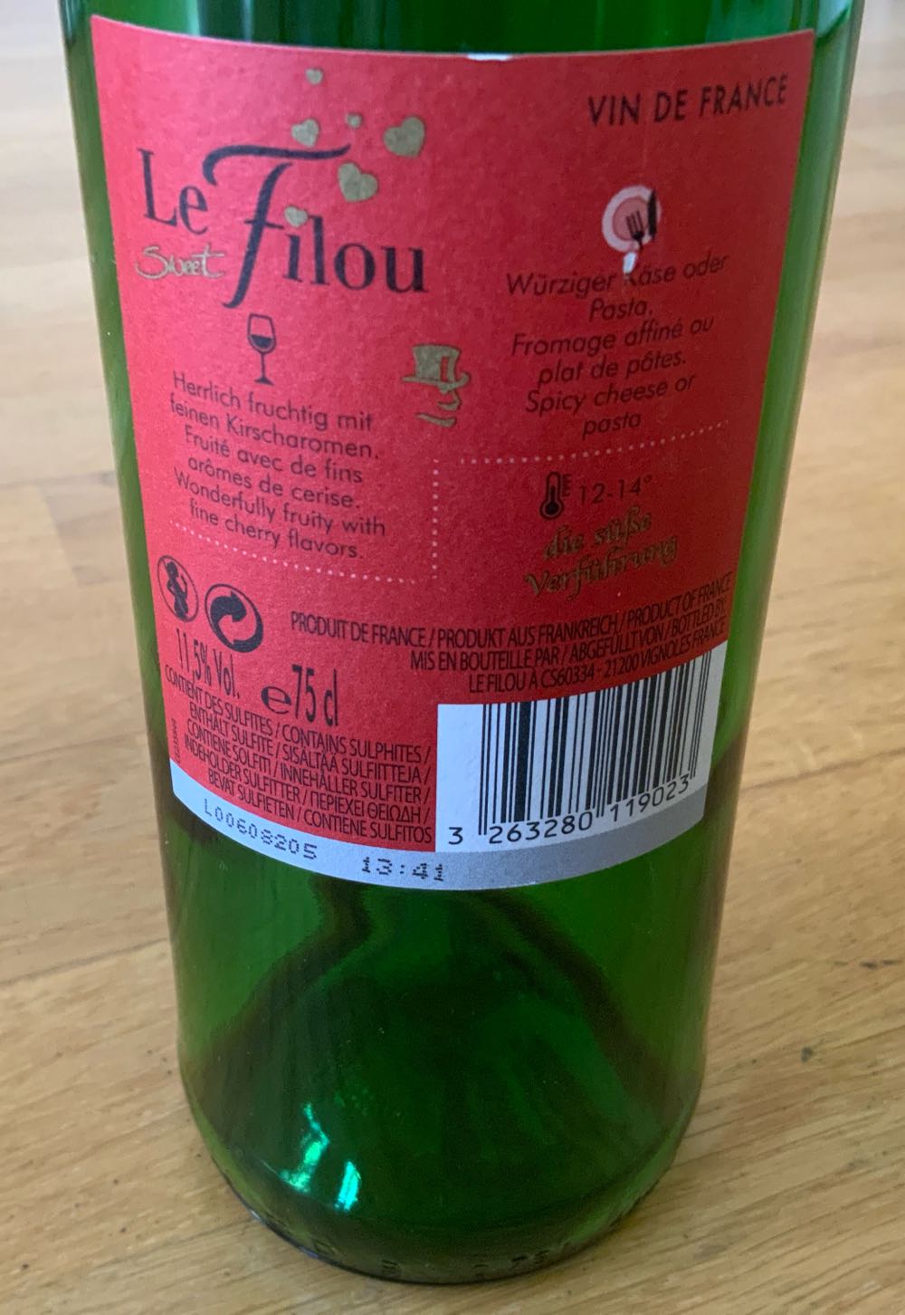 Le Filou Sweet - Le Filou (750 mL) alcohol collectible [Barcode 3263280119023] - Main Image 3