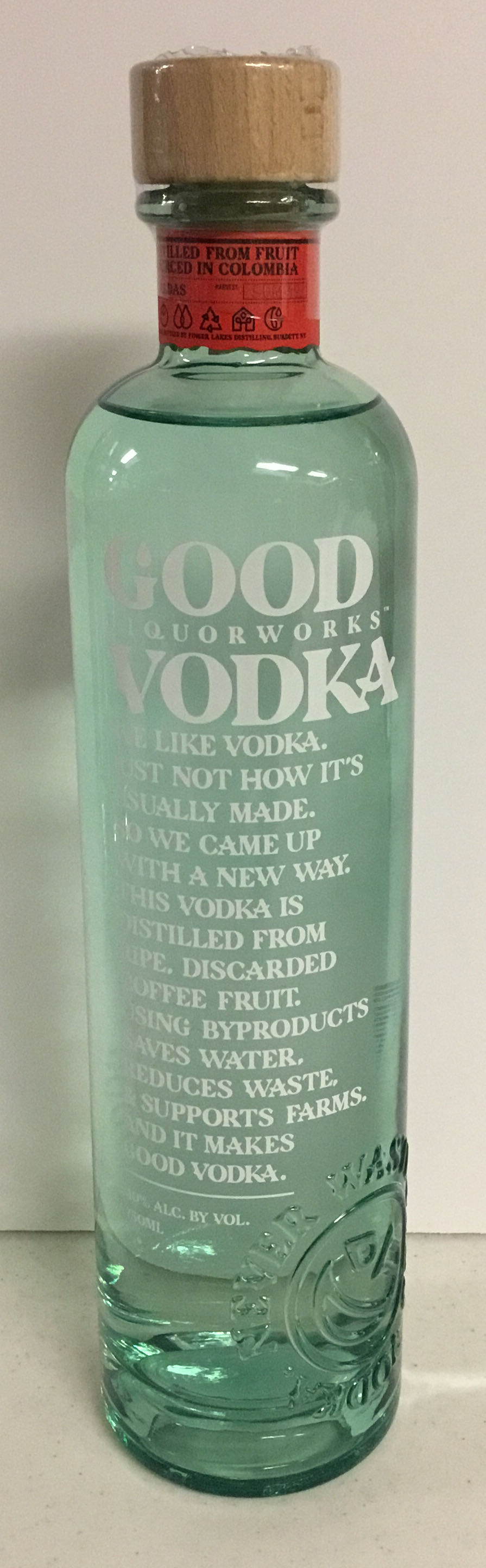 Good Vodka - Finger Lakes Distilling (750 mL) alcohol collectible [Barcode 816136024113] - Main Image 1