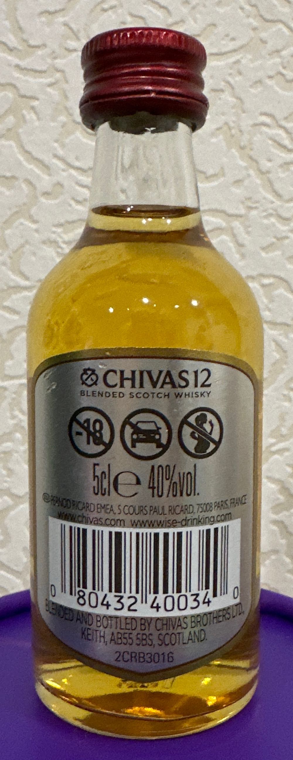 Chivas Regal, 12 years - Chivas Brothers Ltd. (50 mL) alcohol collectible - Main Image 2