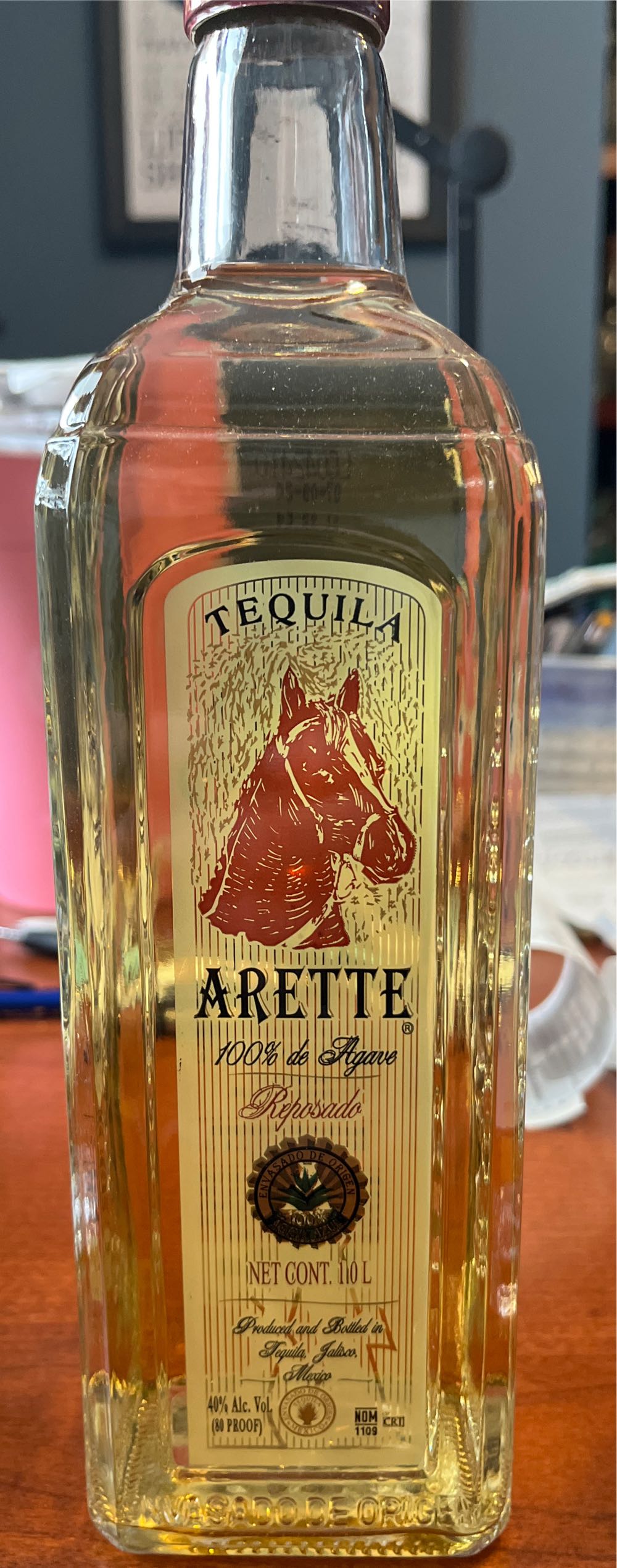 Arette Reposado - NOM 1109 (1 L) alcohol collectible [Barcode 704228014213] - Main Image 2