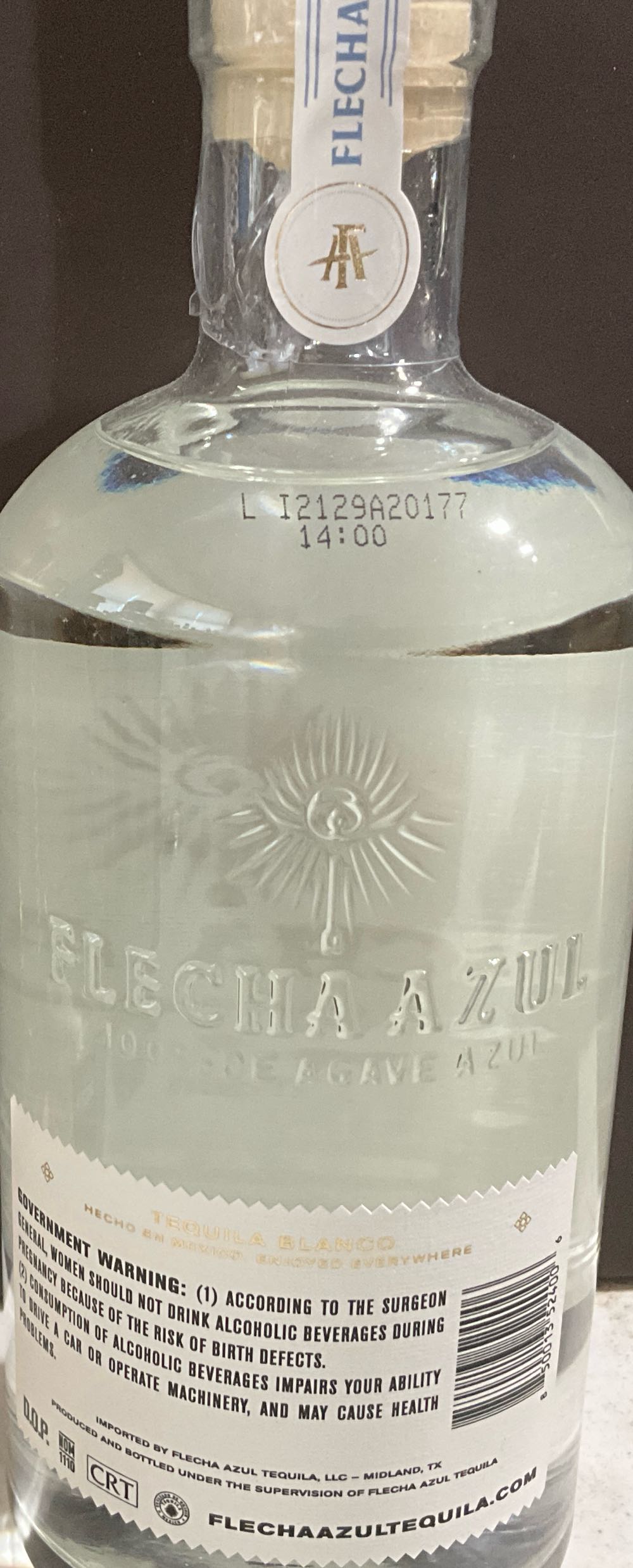 Flecha Azul - Blanco - NOM 1110 (750 mL) alcohol collectible [Barcode 850013524006] - Main Image 2