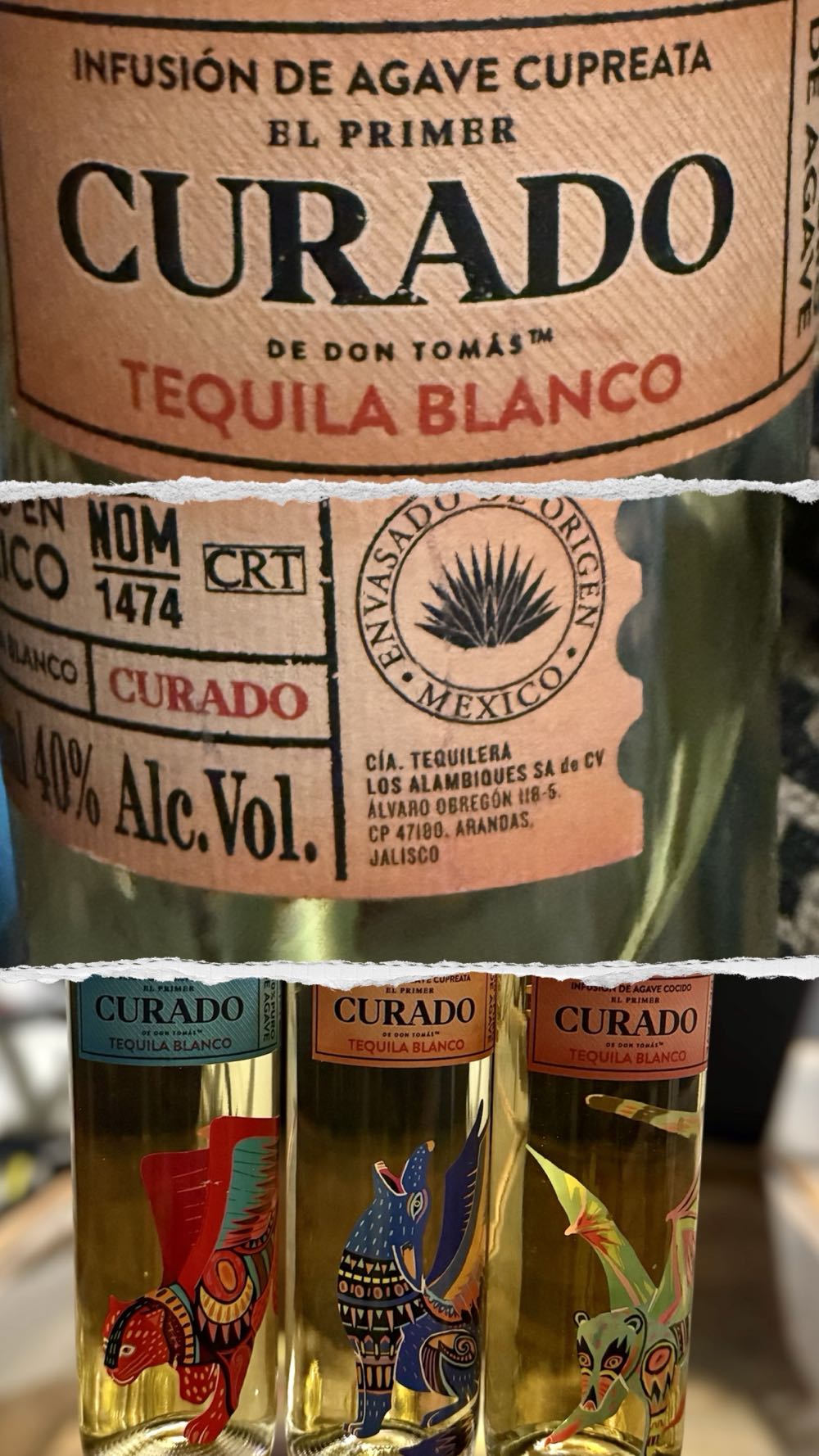 Curado Coyote - Cupreata Michoacon Blanco 80 Proof Cupreata - NOM 1474 (750 mL) alcohol collectible [Barcode 8437009805862] - Main Image 4