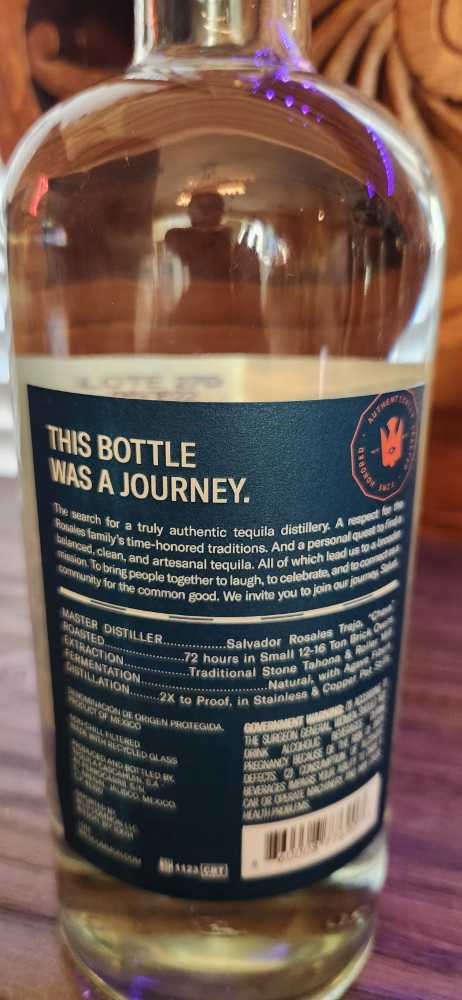 Wild Common Still Strength Blanco - Nom 1123 (750 mL) alcohol collectible [Barcode 860008776907] - Main Image 2