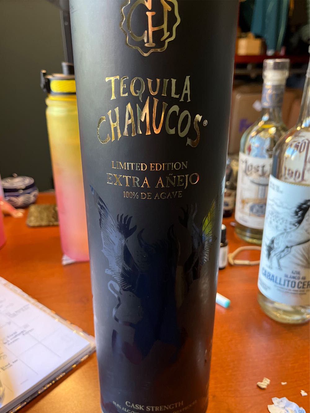 Chamucos Extra Anejo - NOM 1586 (750 mL) alcohol collectible [Barcode 086785191188] - Main Image 3