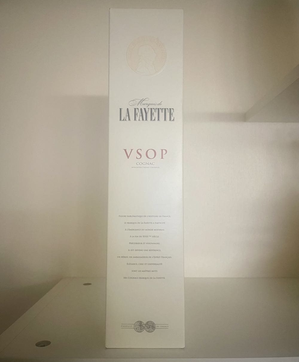 Marquis de La Fayette VSOP - H.Mounier SA (700 mL) alcohol collectible - Main Image 2