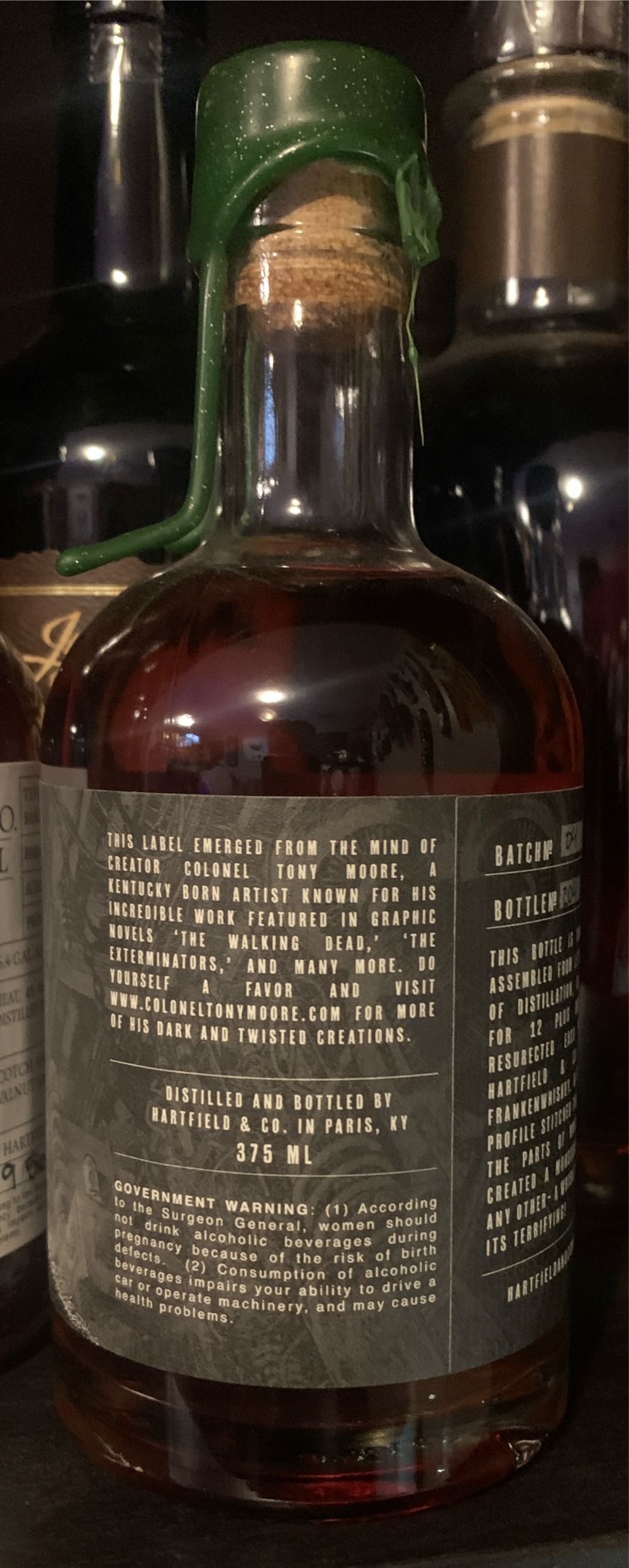 Hartfield & CO. Frankenwhiskey - Hartfield & Co (375 mL) alcohol collectible - Main Image 3