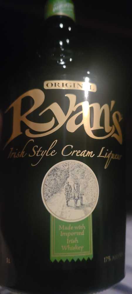 Ryan’s Irish Cream Spirits Ryans Iowa Price Book - Sazerac Co. (1 L) alcohol collectible [Barcode 086024015428] - Main Image 2