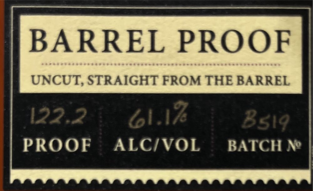 Small Batch Barrel Proof - Elijah Craig (750 mL) alcohol collectible [Barcode 096749472215] - Main Image 2