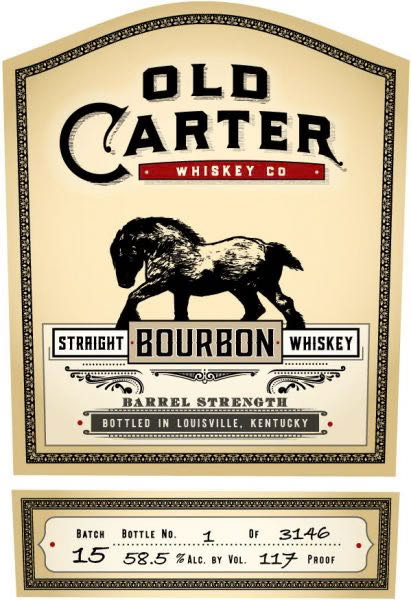 Old Carter “Small Batch 15” - Distilled In Indiana (750 mL) alcohol collectible - Main Image 2